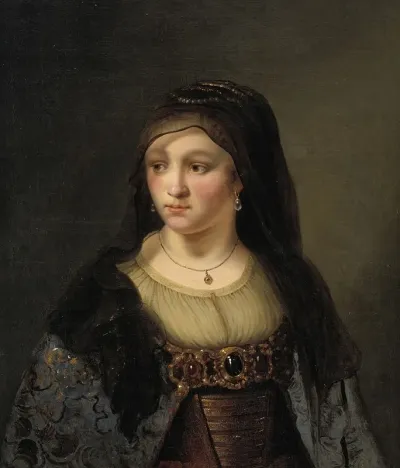 Portrait Of A Lady In A Veil