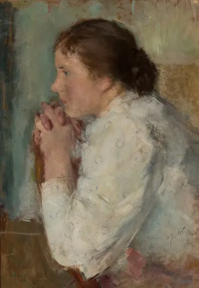 Portrait Of A Lady In Profile 2