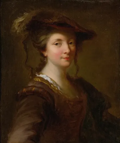 Portrait Of A Lady Said To Be Louise Julie De Nesle Comtesse De Mailly