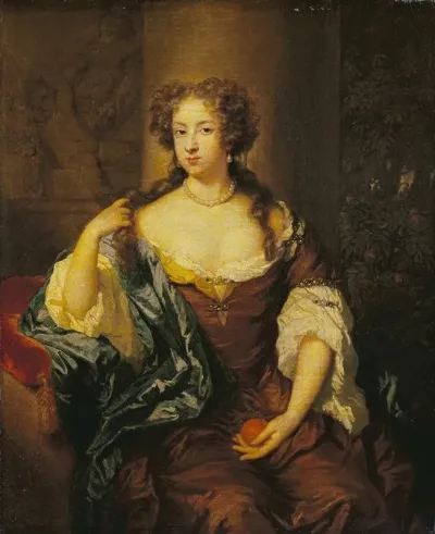 Portrait Of A Lady With An Orange