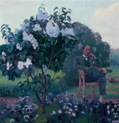 Portrait Of A Man In The Garden
