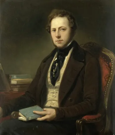 Portrait Of A Man Perhaps Petrus Augustus De Genestet 1829 1861