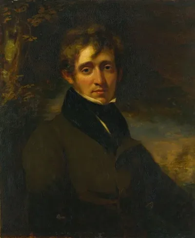 Portrait Of A Man Said To Be The Poet Thomas Moore