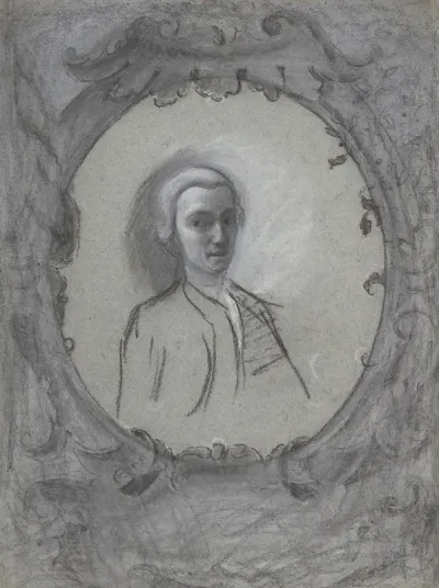 Portrait Of A Man Wearing A Wig 2