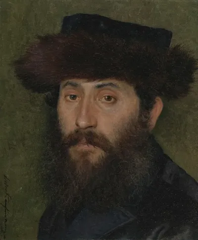 Portrait Of A Man With Streimel