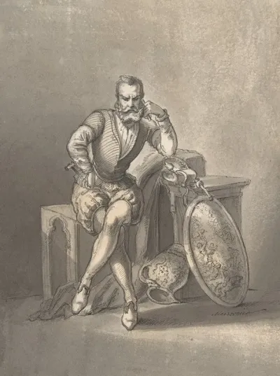 Portrait Of A Silversmith Seated