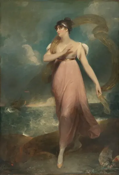 Portrait Of A Woman As Miranda Said To Be Miss Gibbon