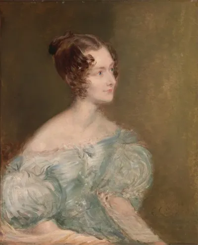 Portrait Of A Woman Probably Mrs Price Of Rugby