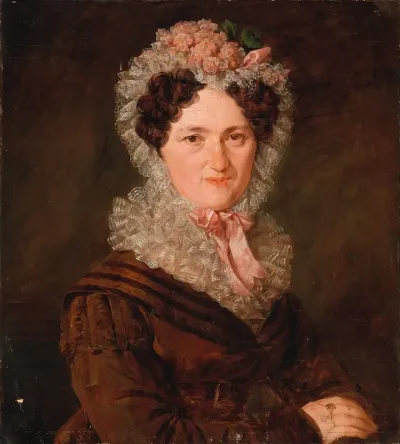 Portrait Of A Woman With Mob Cap