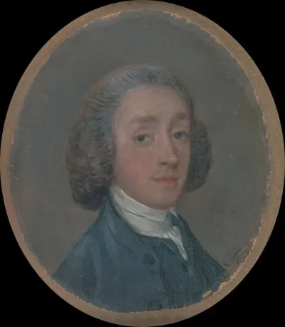 Portrait Of A Young Man With Powdered Hair
