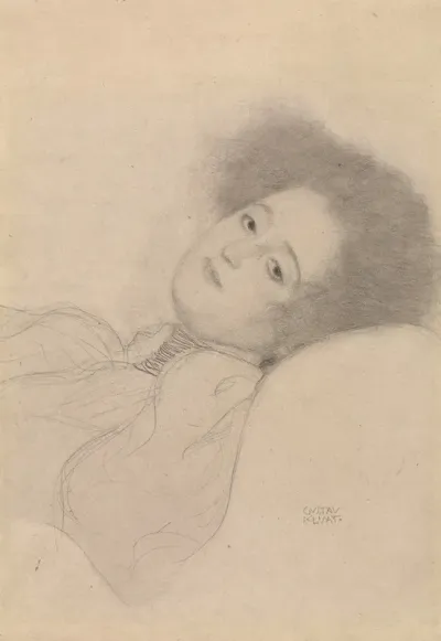 Portrait Of A Young Woman Reclining 2