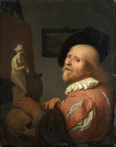Portrait Of An Artist In His Studio
