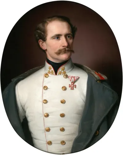 Portrait Of An Austrian Colonel Decorated With The Military Merit Cross