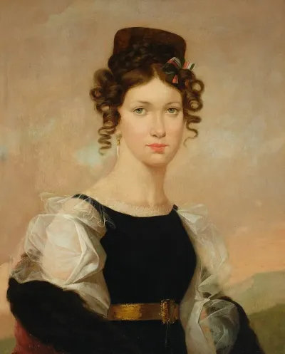 Portrait Of Antonina Gepner Nee Czyszkowska 1813 1870 Painters Wife