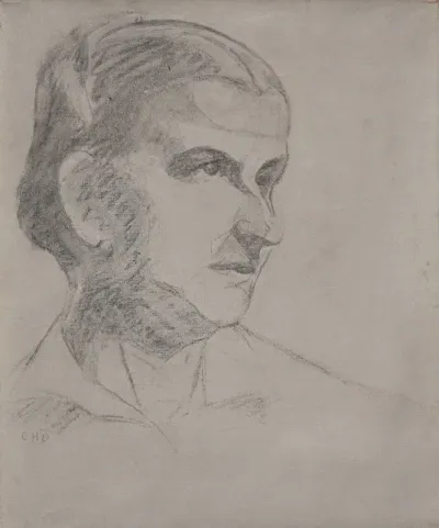 Portrait Of Augusta B Demuth The Artists Mother