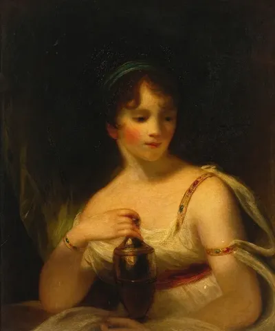 Portrait Of Charlotte Earle Beechey The Artists Daughter As Psyche