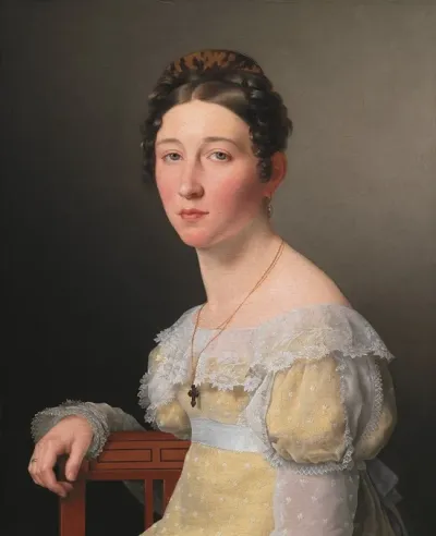 Portrait Of Emilie Henriette Massmann Betrothed Of Frederik Wilhelm Caspar Von Benzon