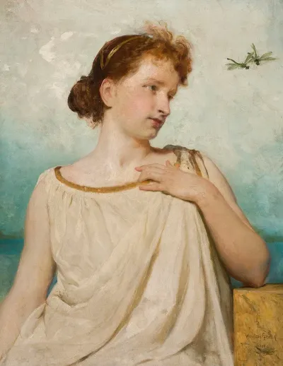 Portrait Of Irena Solska Nee Poswik