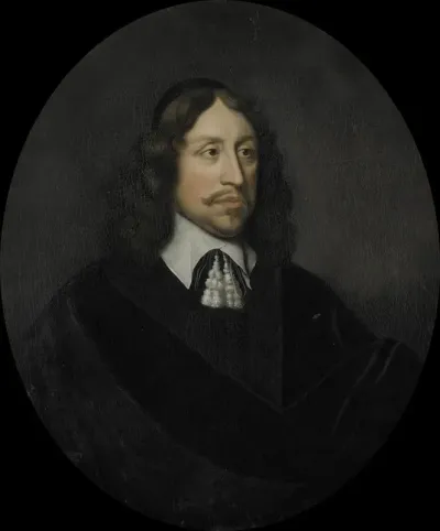 Portrait Of Johan De Vries Director Of The Rotterdam Chamber Of The Dutch East India Company Elected 1667