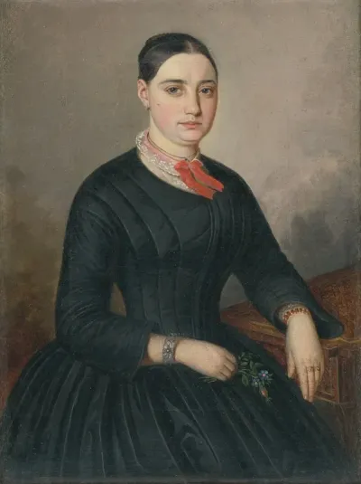 Portrait Of Johanka Tramplova From Velka Near Poprad