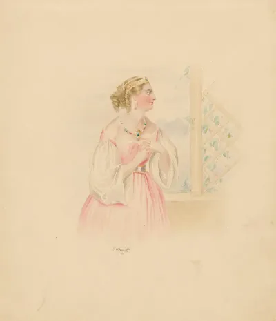 Portrait Of Juliet From Shakespeares Romeo And Juliet
