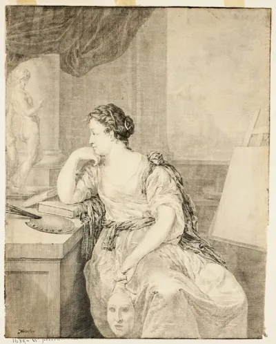 Portrait Of Madame De Poullain