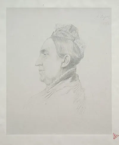Portrait Of Madame Kemp In Profile