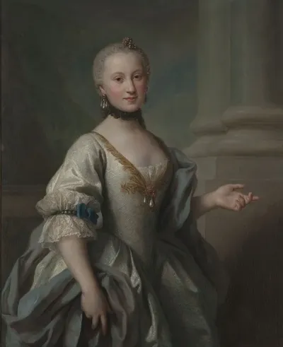 Portrait Of Maria Amalia Fryderyka Mniszech Nee Bruhl 1737 1772