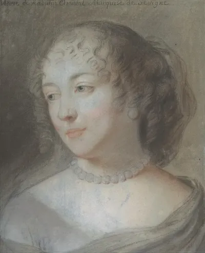 Portrait Of Marie De Rabutin Chantal Marquise De Sevigne