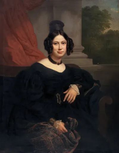 Portrait Of Miss Pinnoy The Sister Of The Artists Wife