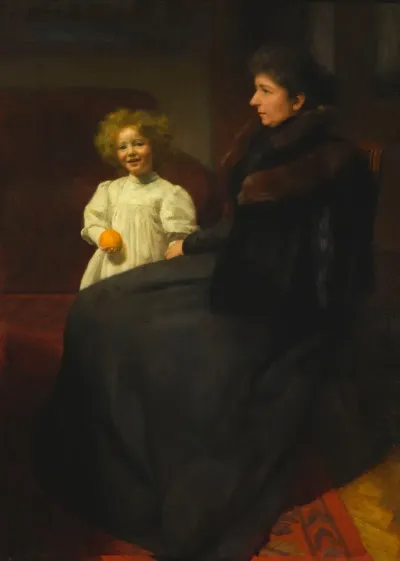 Portrait Of Mrs Oderfeld With Her Daughter Lady With A Child Portrait Of Mrs O