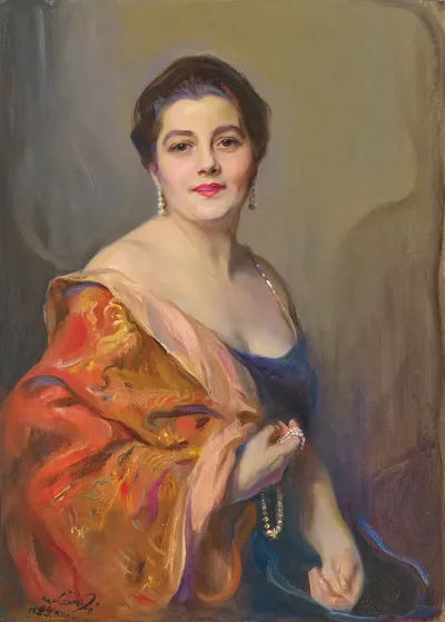 Portrait Of Mrs Robert Celestin Guinness Dickie