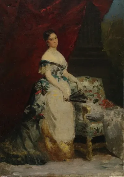 Portrait Of Princess Brancaccio Massimo Nee Mary Elizabeth Hickson Field