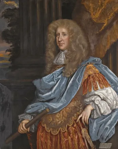 Portrait Of Robert Bruce 1st Earl Of Ailesbury And 2nd Earl Of Elgin 1626 1685 Wearing Roman Armour