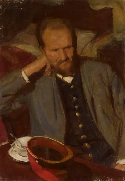 Portrait Of Stanislaw Florek Railway Official