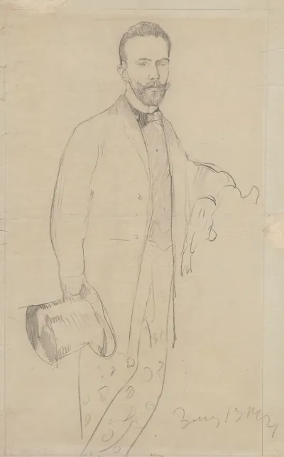 Portrait Of The Artists Father Wlodzimierz Waliszewski