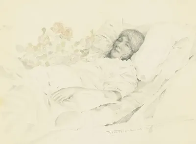 Portrait Of The Artists Wife Lydia Vytchegjanine 1889 1960