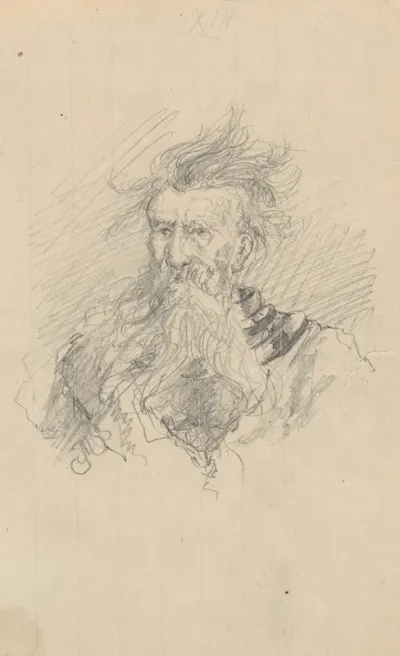 Portrait Of The Bust Of An Elderly Man