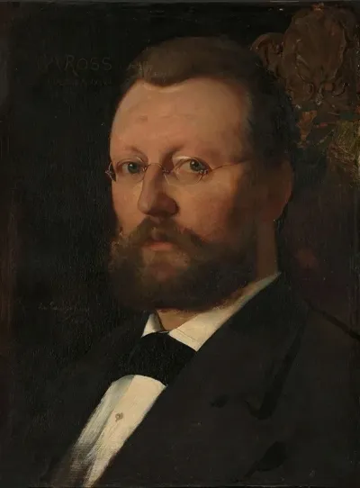 Portrait Of The Painter Christian Meyer Ross