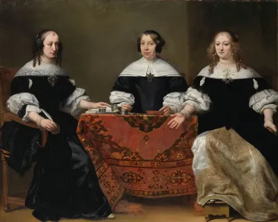 Portrait Of The Three Regentesses Of The Leprozenhuis Amsterdam