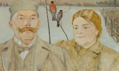 Portrait Of Waclaw Karczewski And Helena Karczewska