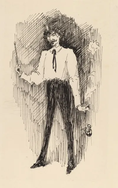 Portrait Of Whistler With A Paintbrush