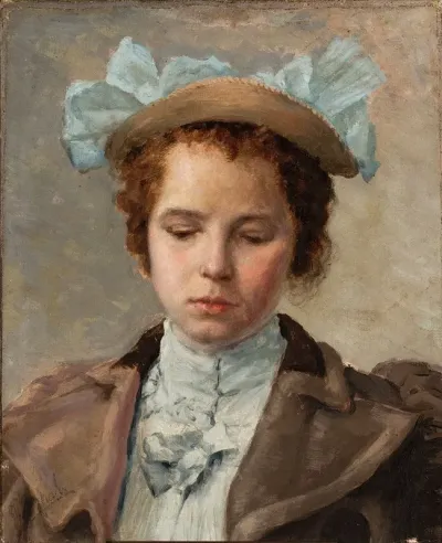 Portrait Study Of A Young Girl