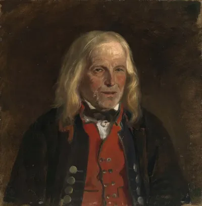 Portrait Study Of The Farmer Jan Sandve