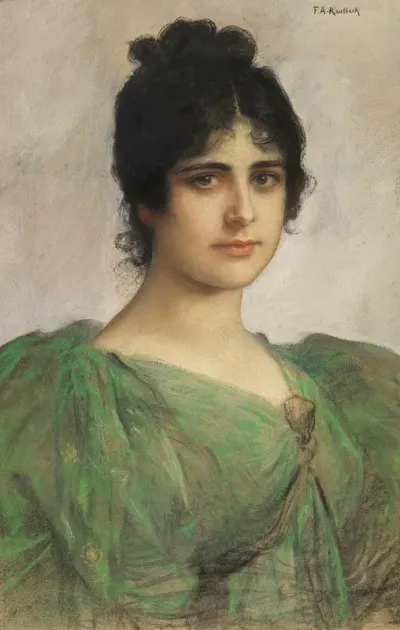 Portrat Einer Dame Berta Riedinger Ort