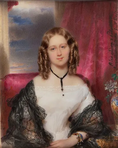 Portret Aleksandry Z Potockich Augustowej Potockiej 1818 1892