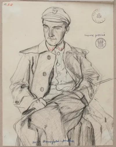 Portret Bronislawa Mansperla Ps Haber Podporucznika Legionow Polskich