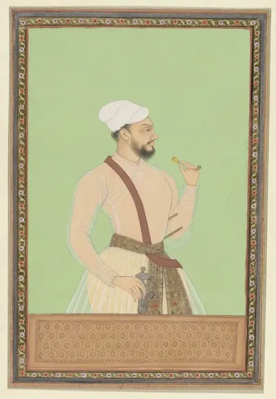 Portret Van Abd Al Aziz Broer Van Bahlul Khan Die Vizier Van Sultan Abul Hasan Is