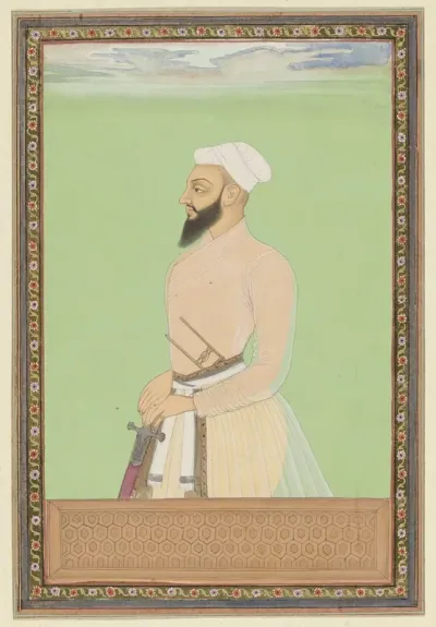 Portret Van Bahlul Khan De Opperbevelhebber Van Sultan Sikander Die Thans Heerser Van Bijapur Is