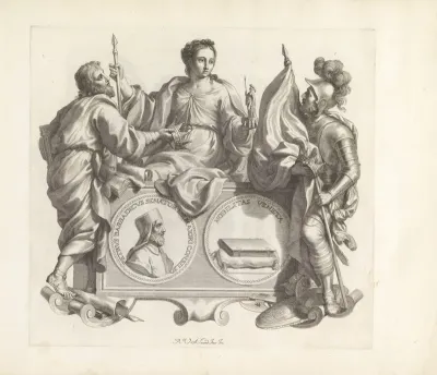 Portret Van Pietro Barbarigo En De Personificaties Van Bestuur Krijgsmacht En Edelheid